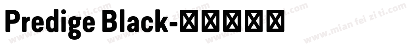 Predige Black字体转换